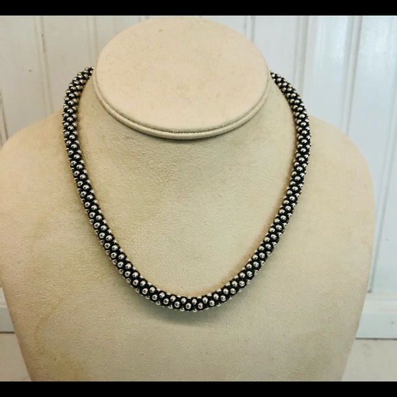 LAGOS Jewelry - Sterling Silver Caviar 7mm Rope Necklace